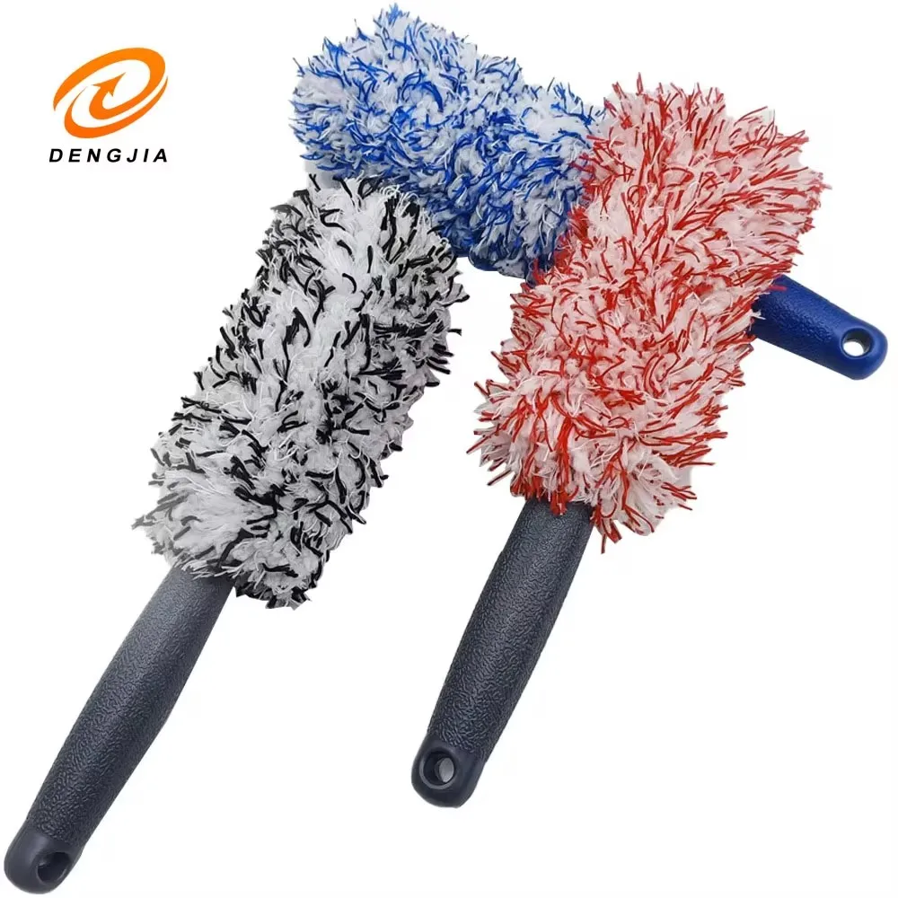 Microfiber automotive wheel brush Tire rim cleaning brush Automotive wheel brush Tire brush image 3