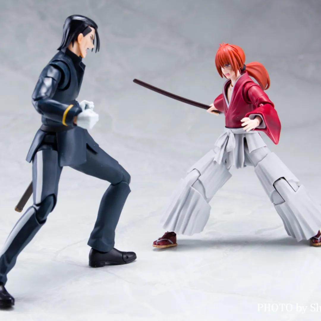 

Bandai Rurouni Kenshin Shf Himura Kenshin Фигурка-Аниме Коллекционная модель с фигурками Saito Aoshi Shinomori