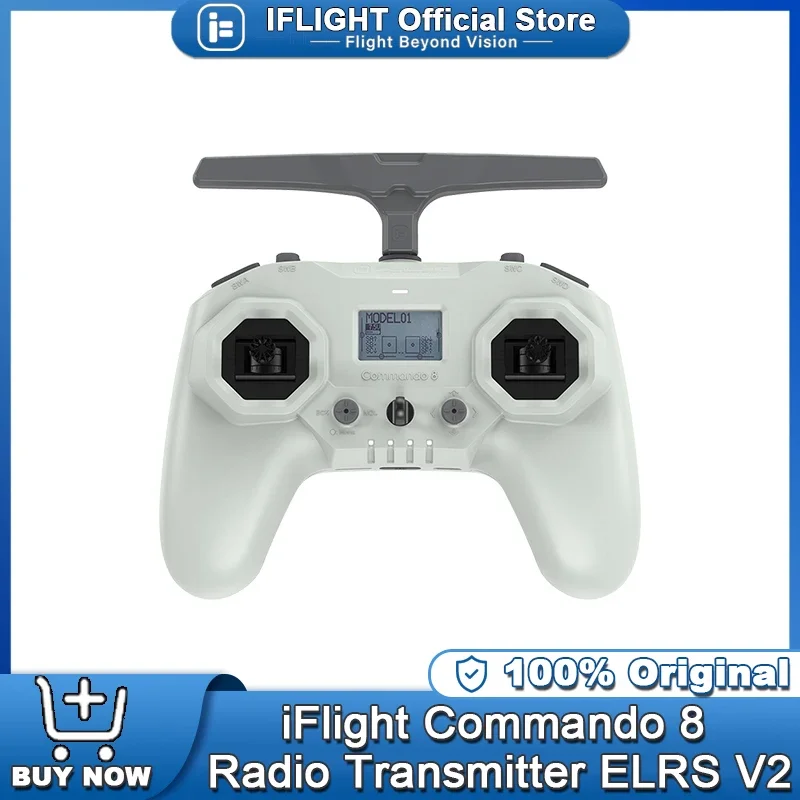

iFlight Commando 8 V2 ELRS пульт дистанционного управления 2,4G радиоконтроллер Hall Rocker Поддержка EdgeTX пульт дистанционного управления для FPV дрона