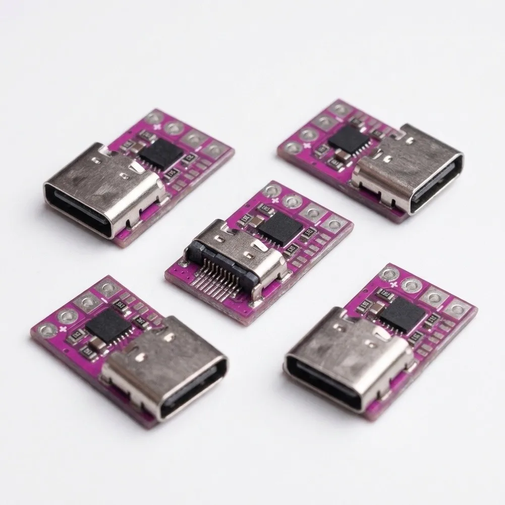 Input Trigger PCB Module for USB-C Chargers to DC Conversion Supports Up to 100W Output with Fixed Voltage Selection Options