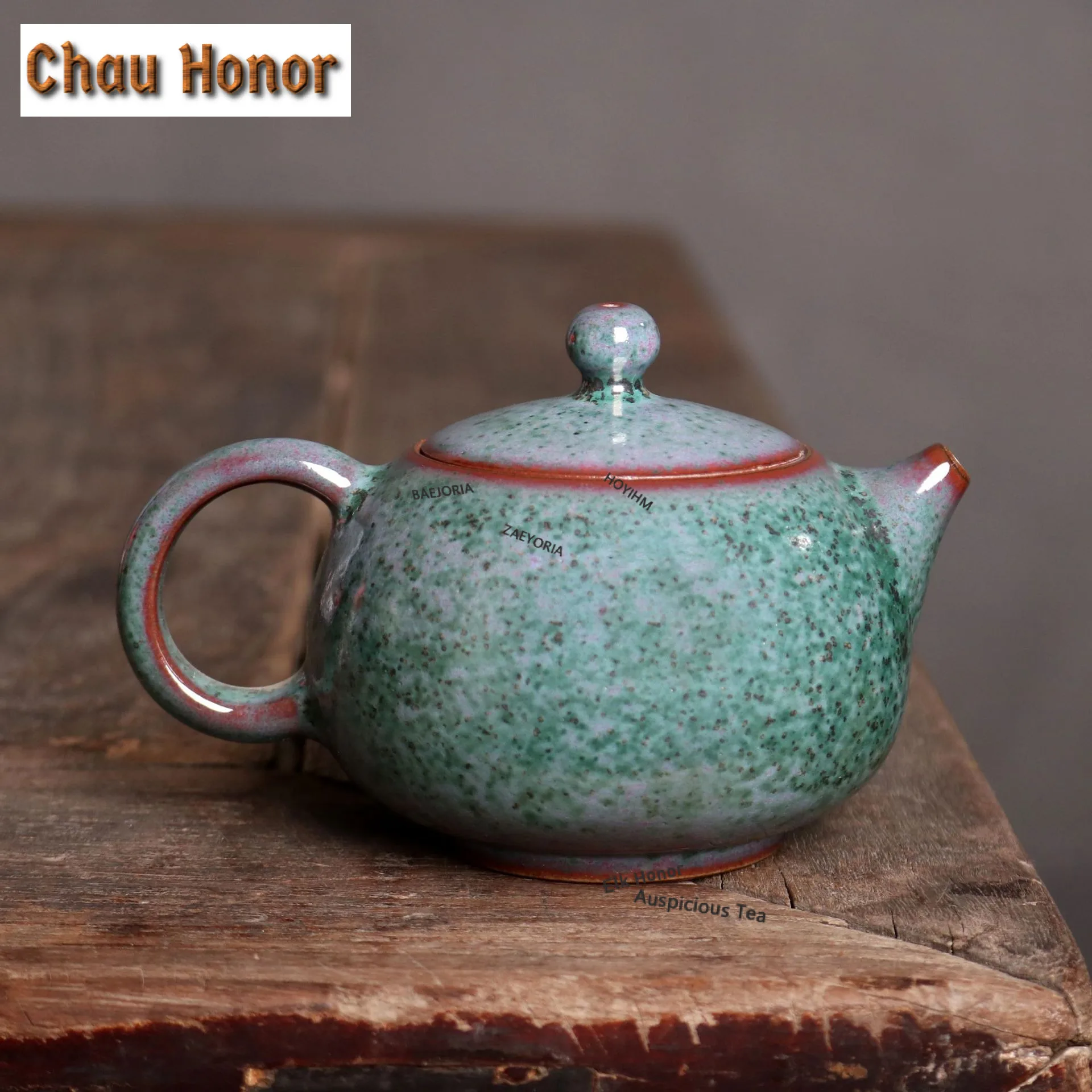 200ml High-end Yuzhou Jun Porcelain Xishi Teapot Vintage Tea Infuser Pot Tea Brewing Kettle With Filter Chinese Tea Set Gifts