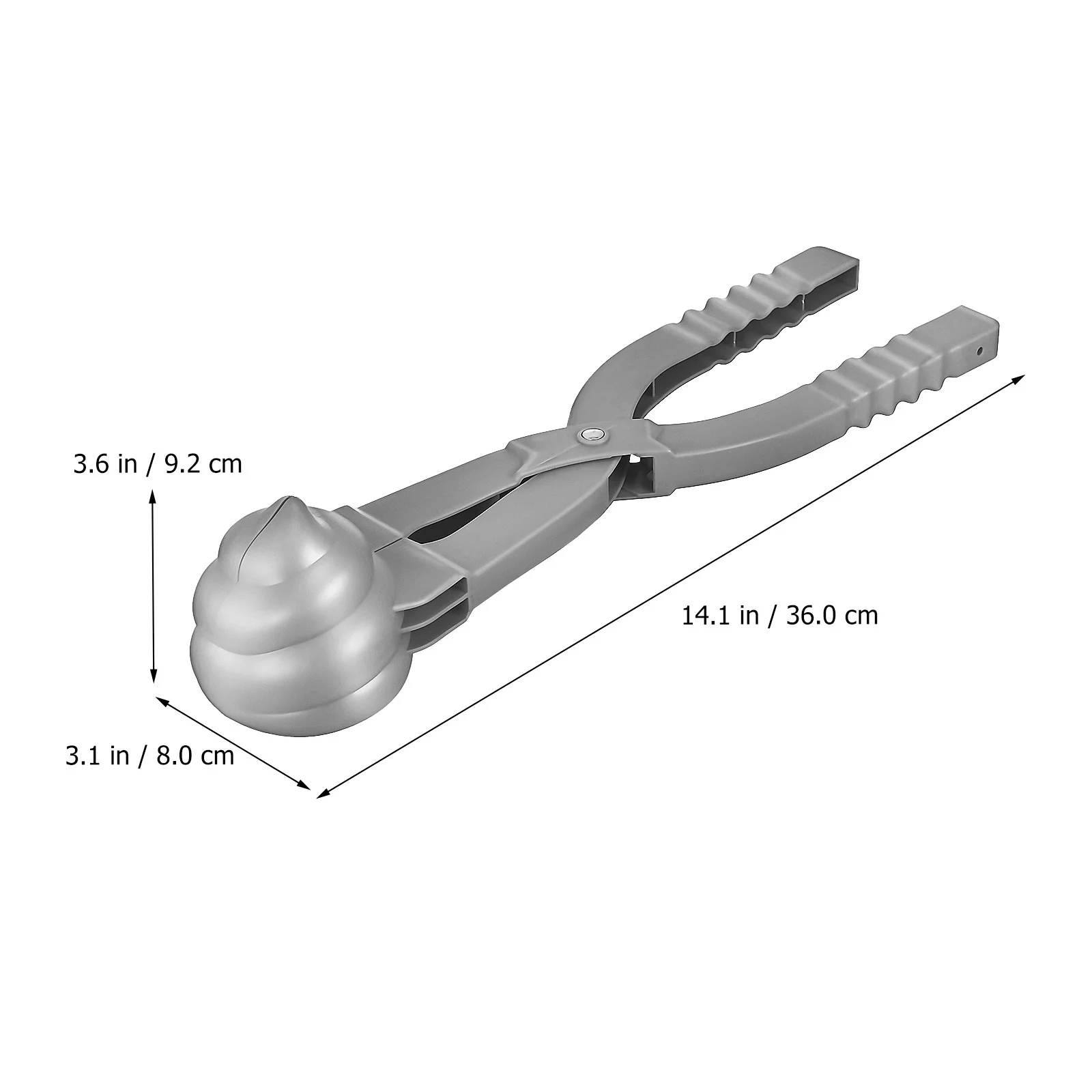 2 Pezzi Kit per Creare Forme sulla Neve con Grandi Pinze per Spiaggia e Neve, Set Giocattoli per Attività all'Aperto