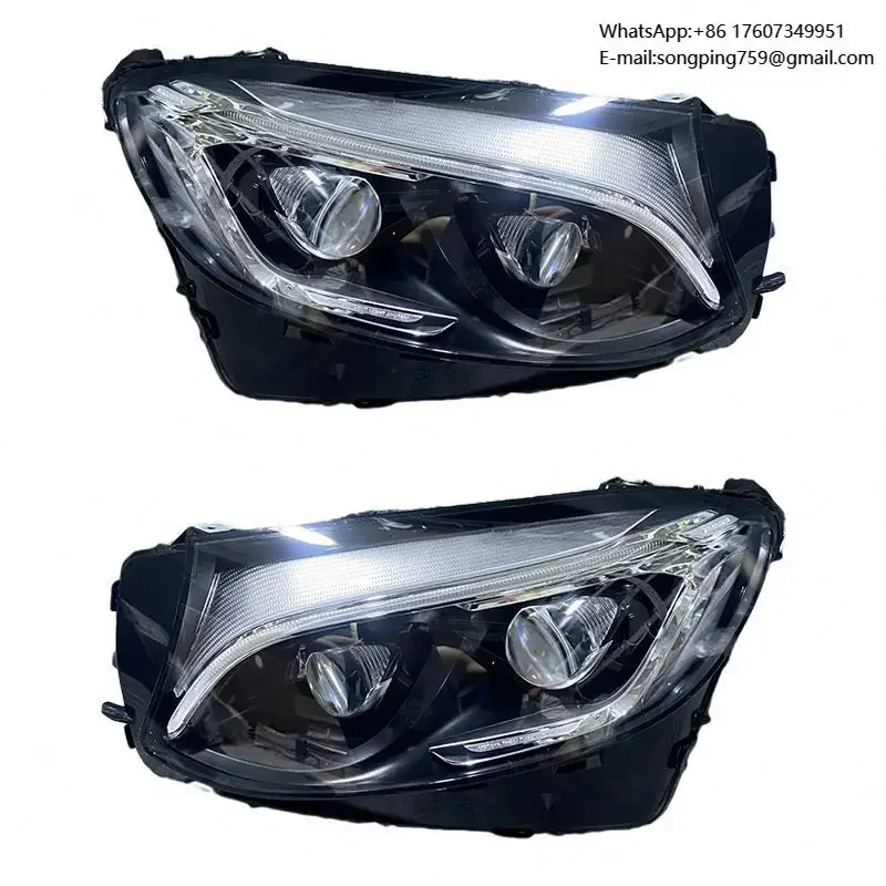 MJ for Mercedes GLC X253 W253 2014-2019 LED Car Headlight Head Lamps Head Light Assembly Headlights OE Code 2539061501