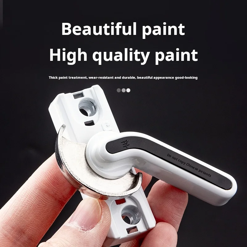 1PCS Aluminum Alloy Sliding Window Crescent Lock with Plastic Steel Hook Door Window Accessory Buckle for Home Security