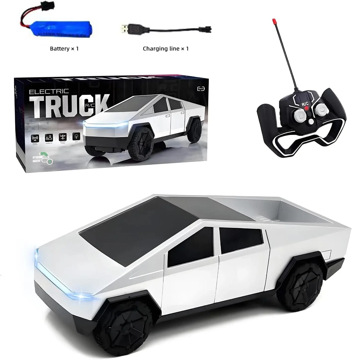 Cyber Pickup Electric Remote Control Teslainger Car Racing Toy Car Electric Charger Sports Car Children's Boy Model