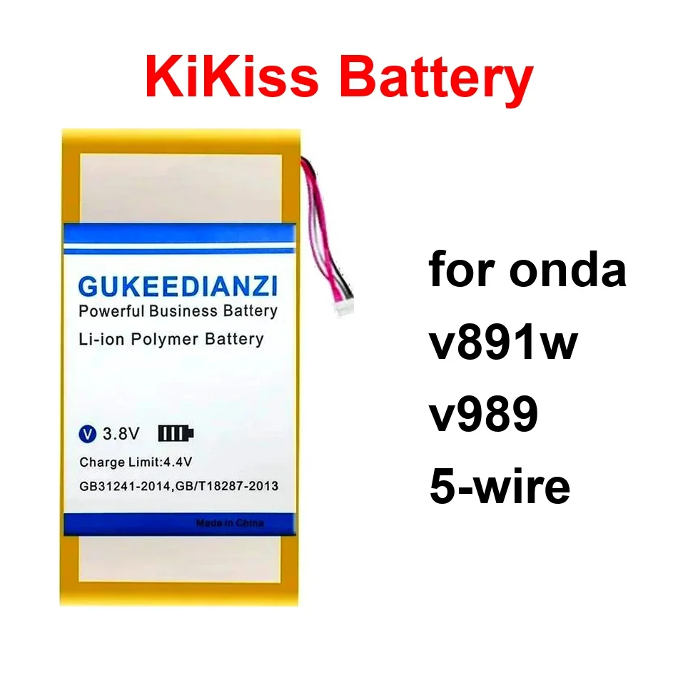 

Laptop Battery High-Efficiency 6100-12500Mah For Onda V891w V989 5-Wire