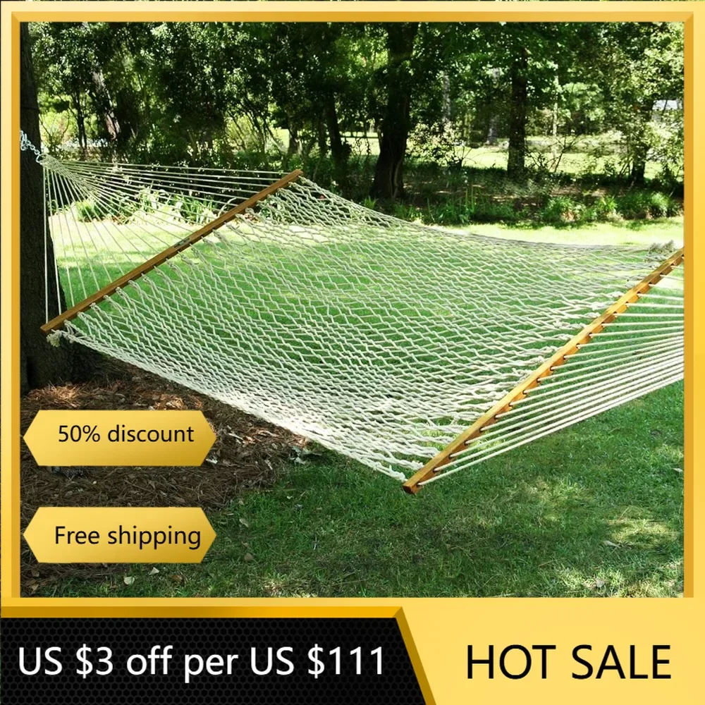 

Handcrafted in The USA Tourist Hammock Accommodates 2 People Outdoor Garden Swing 450 LB Weight Capacity Furniture