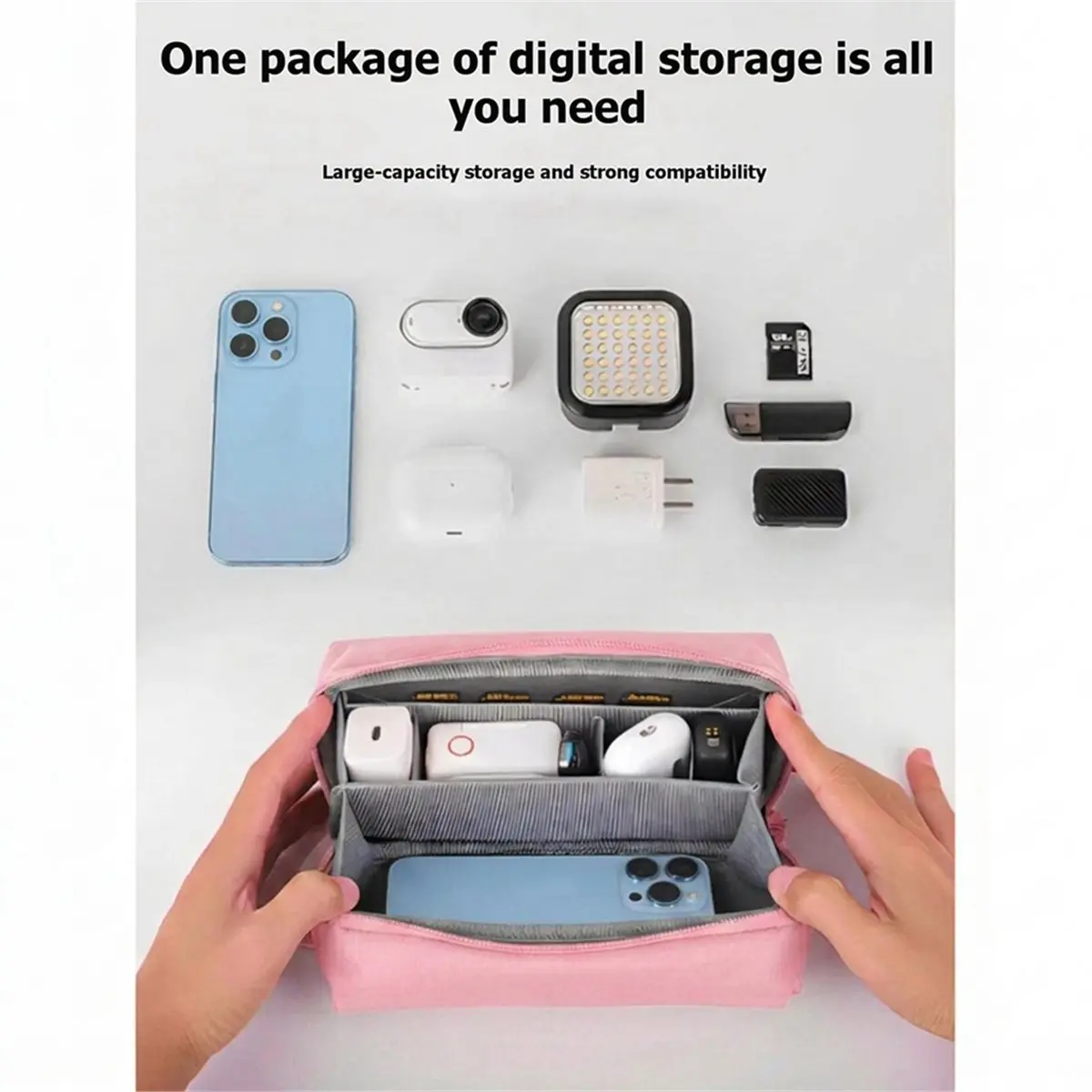 Dynamic Crossbody Storage Bag for DJI OSMO Pocket 4 3 Universal Camera Carrying Case Organizer Protective Shoulder Bag B