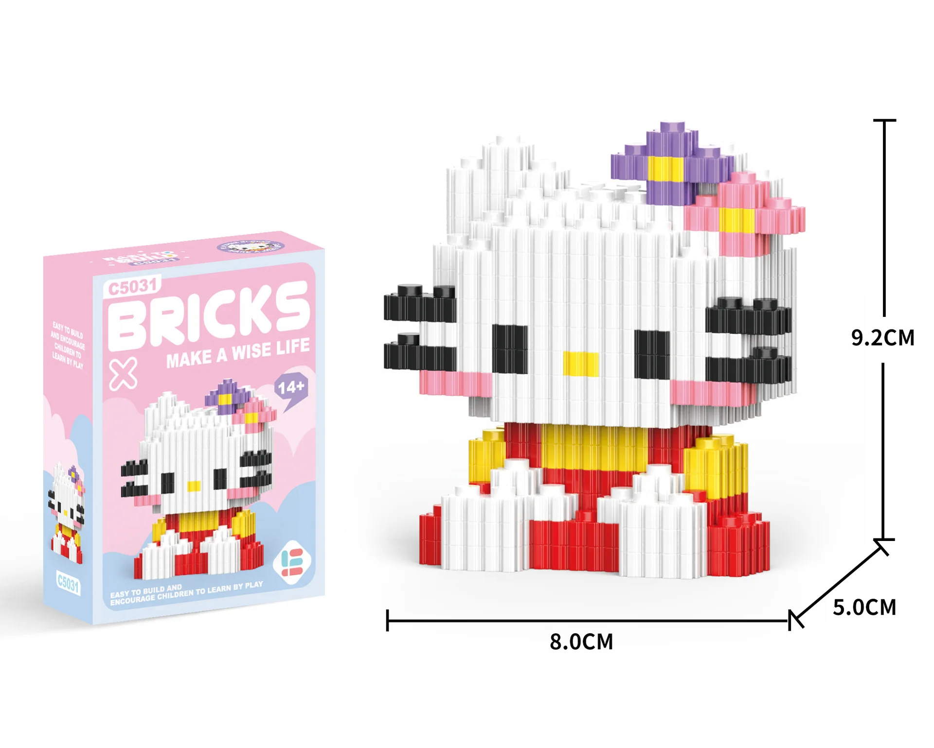 Sanrio Hello Kitty Splicing Building Block Cinnamoroll Mini Blocks Blocos Blocks Kuromi My Melody Cinnamoroll Pochacco Purin