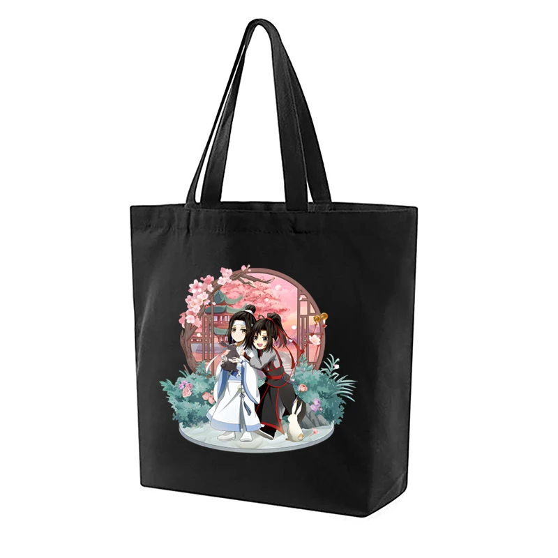 Mo Dao Zu Shi The Untamed Women Hand Bag with Free Shipping Low Price Black Canvas Canvas Tote Ladies