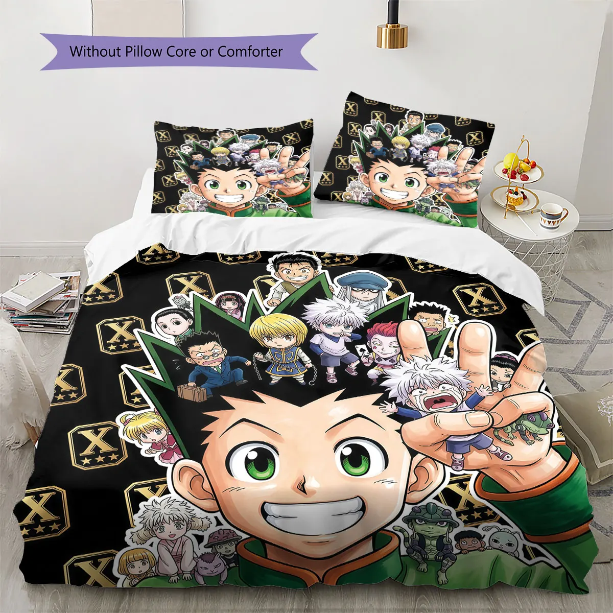 Hunter x Hunter Soft Duvet Cover Children's Bedding Set,Extra Large Size Birthday Gifts Various Sizes Available -HE87