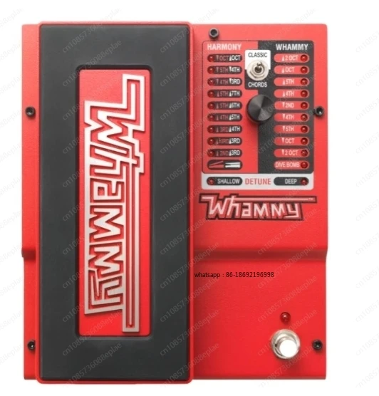 Pedal de efectos de guitarra con afinación de caída y elevación para efectos “martillo” y “pull-off” Whammy DT DigiTech Drop Tune