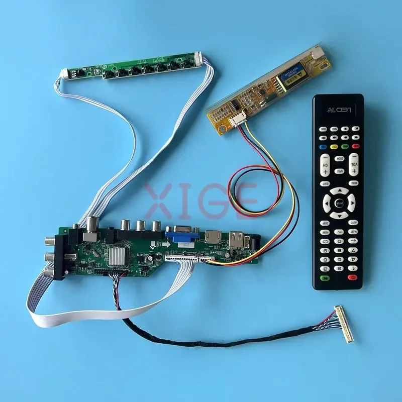 

Для смартфона, Карта контроллера, Φ 1CCFL DVB, цифровой ЖК-экран 1024*768 USB + HDMI + VGA + AV + IR, комплект для самостоятельной сборки