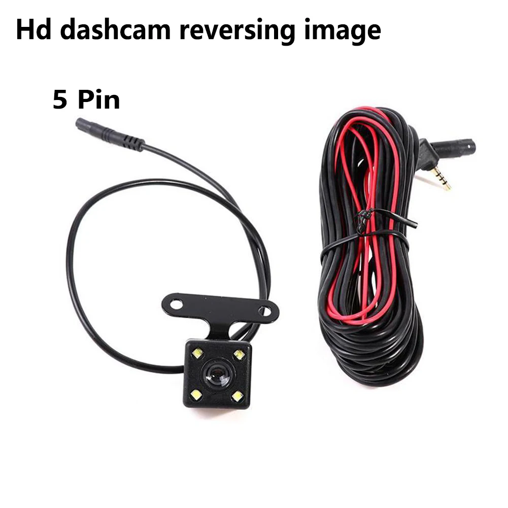 

Hd dashcam rear camera reverse image 5 pin reverse camera Full day Color waterproof sunscreen 170 Angle