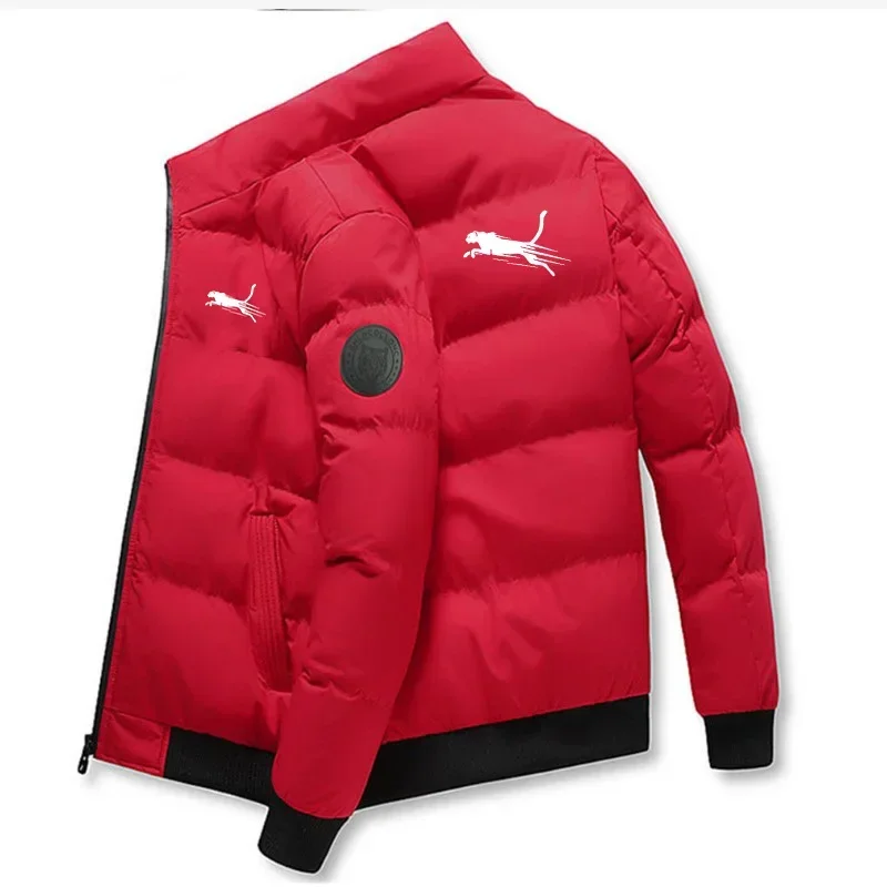 Men's high-end brand down jacket, new winter fashion, trend with animal print, thick and warm casual clothing for outdoor sports