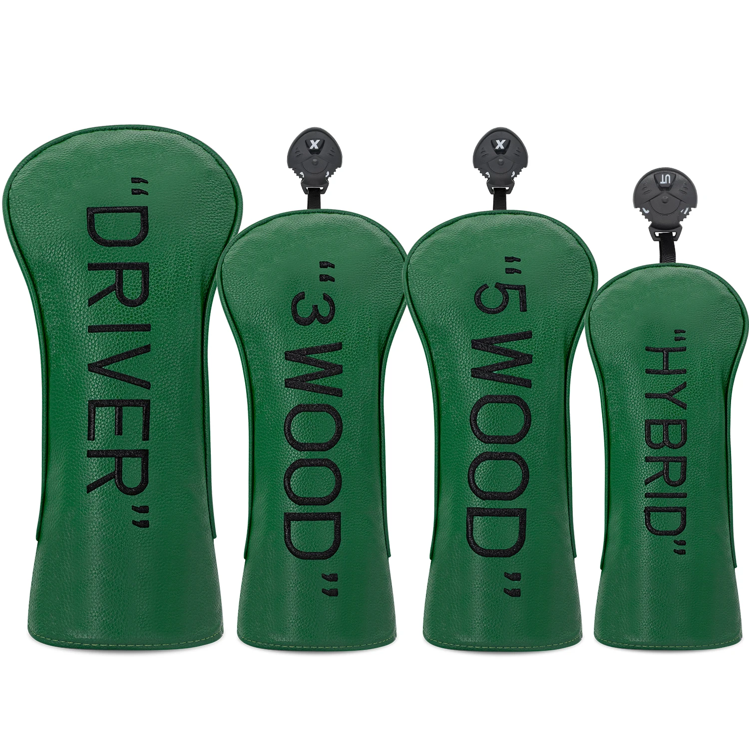1pc/4pcs Compatible for Driver, Fairway Wood, Hybrid Golf Club Head Cover - Club Head with Precise Fit, Scratch Protection