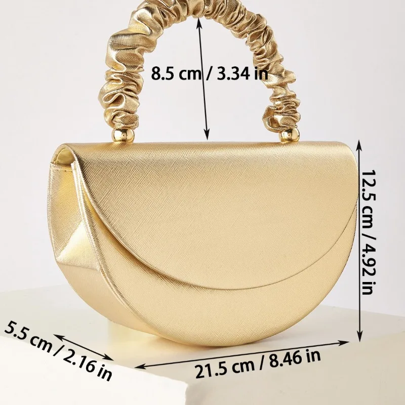 Wrinkled Wrist Crossbody Bags for Woman Shoulder Bag Fashionable Versatile Trendy Purse and Handbags Designer Bags Сумка Женская