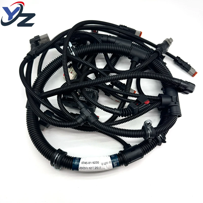 6745819230 New high temperature resistant engine wiring harness for Komatsu PC300-8