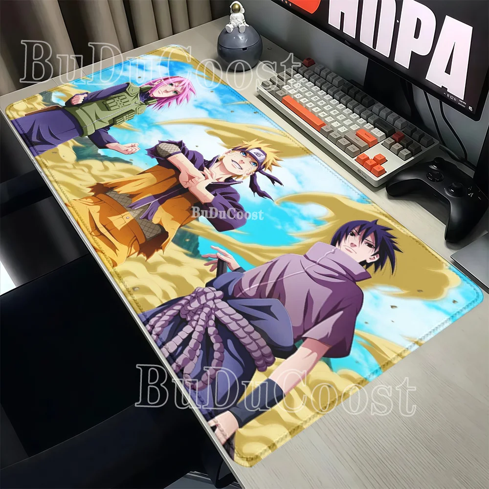 Mouse Pad Anime Naruto Hatake Kakashi‌ Itachi Uchiha Large Office Nonslip Desk Mat Keyboard HD printing Gaming overlock Mousepad