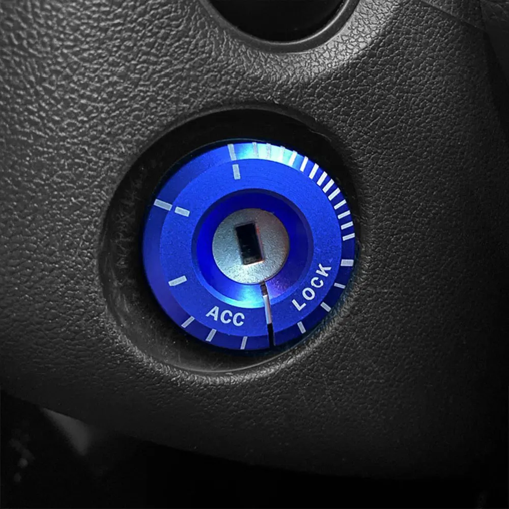 Coperchio accensione avviamento motore auto adesivo Ringhole protezione portachiavi per Volkswagen VW Scirocco CC GOLF 7 Golf 6 MK6 accessori