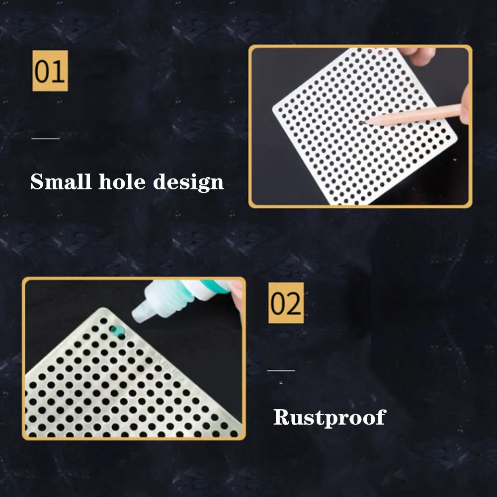 Stopper Bathroom Tool Shower Drain Cover Colander 304 stainless Hair Filter Floor drain pad Sink Strainer Square Drain Cover