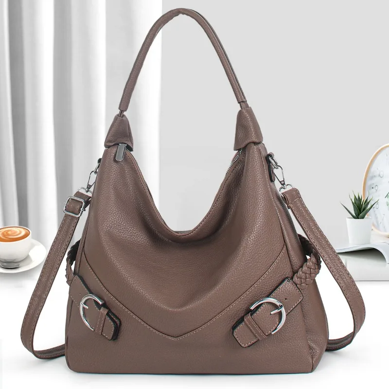 

Female Shoulder Crossbody Bags for Women 2025 High Quality Soft Leather Luxury Brand Womens Handbags Ladies Bucket Bag women