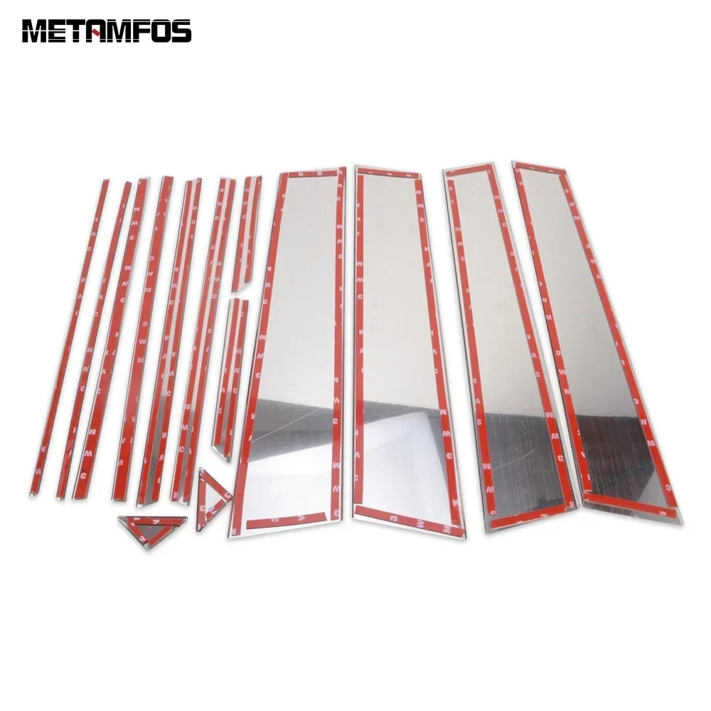 نافذة مركز B C عمود المشاركات غطاء الكسوة ملصق لتويوتا Rav4 Rav 4 2019-2023 2024 2025 الفولاذ المقاوم للصدأ الملحقات الخارجية