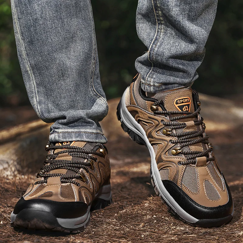 

Men's Hiking and Mountaineering Shoes 2025 New Anti Slip Wear-resistant Comfortable Breathable Shock-absorbing Hiking Shoes