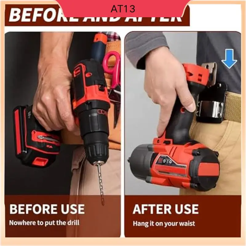 AT13 Drill Belt Clip,Drill Holder For Tool Belt Hook Holster, Tool Belt Clip, Quick-Release Clip, Impact Driver And Nailer
