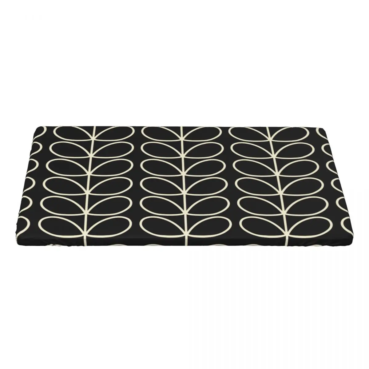 Custom Rectangular Waterproof Oil-Proof Giant Linear Stem Print Tablecloth Table Covers 4FT Fit Orla Kiely Table Cloth