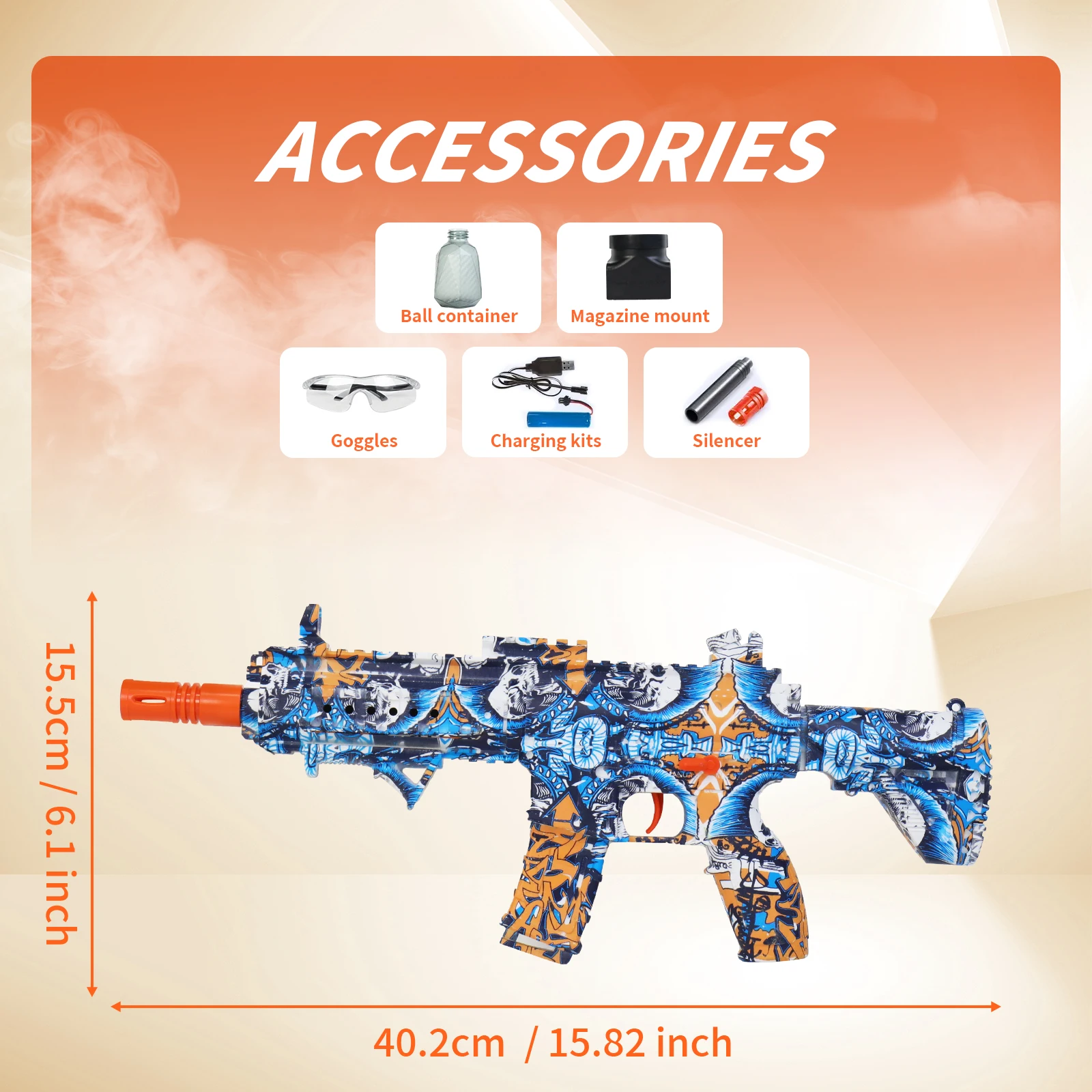 Wiederauf ladbarer elektrischer Blaster m416-automatische Outdoor-Spielzeug pistole für Team kämpfe-ideales Geschenk (keine Kugeln enthalten)