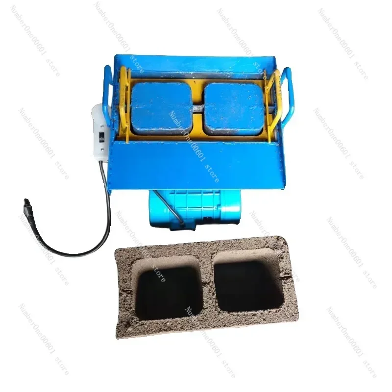 Manual Brick Making Machine Small Portable Hollow Brick Maker Single-Phase Cement Block Mould
