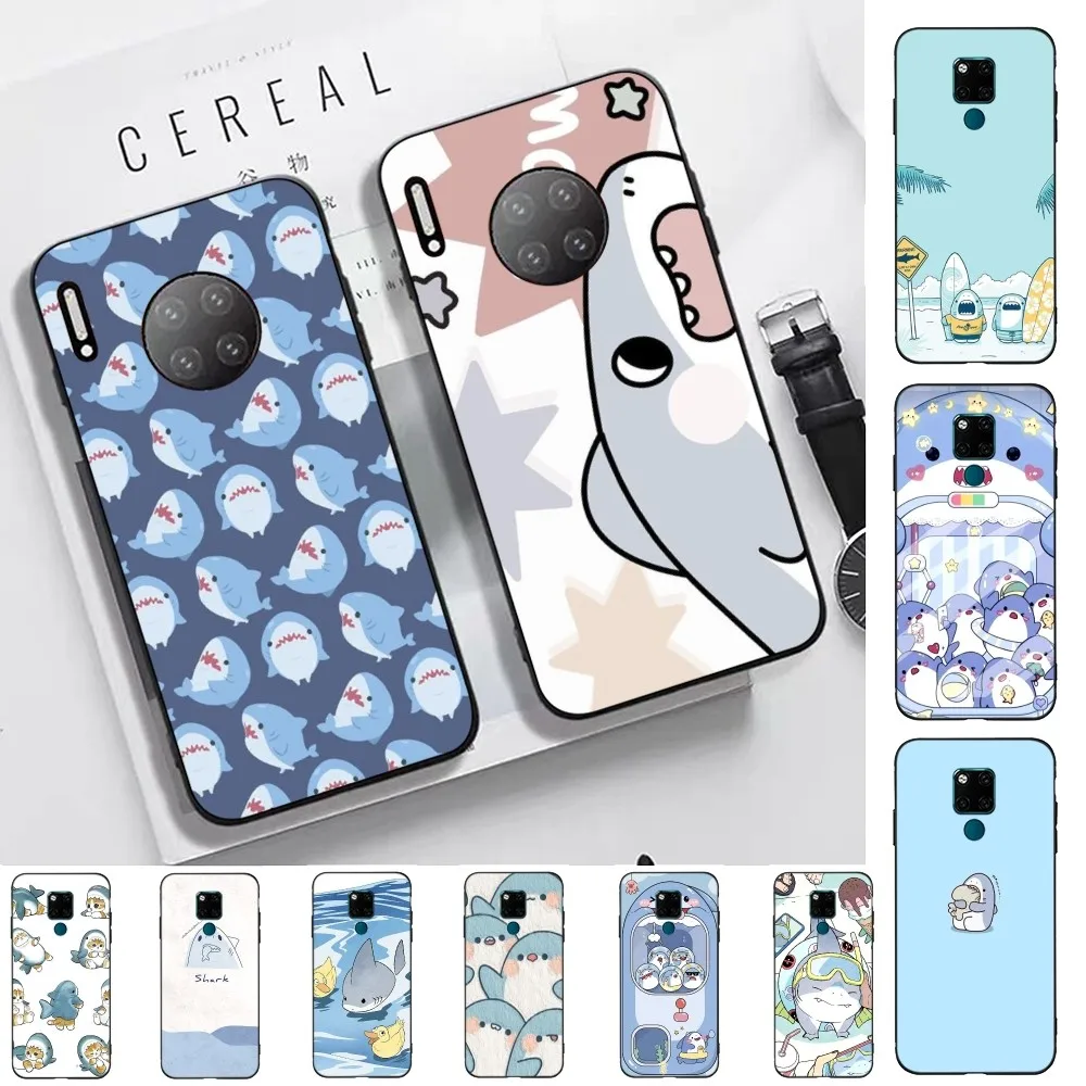 

kawaii shark Phone Case For Huawei Mate 10 20 30 40 50 lite pro Nova 3 3i 5 6 SE 7 pro 7SE