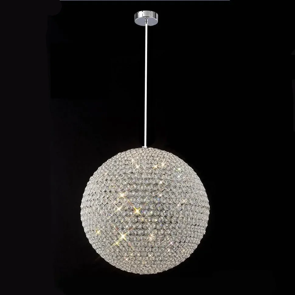 

Modern round ball Iron Chandelier diameter 15CM E27 led lamps simple crystal Chandeliers lustre chandelier lighting