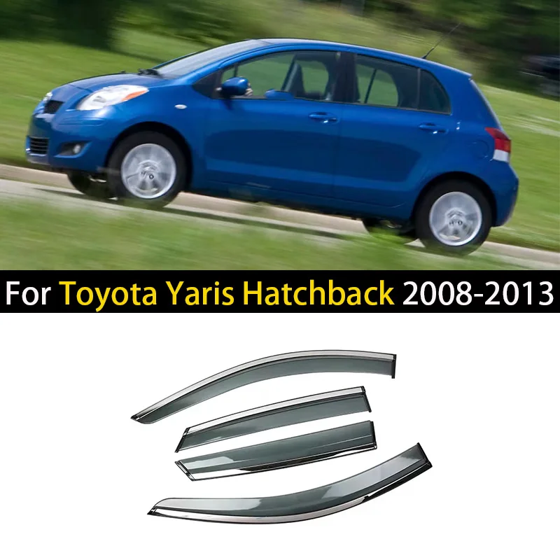 Car Window Visor For Toyota Yaris Hatchback 2008 2009 2010 2011-2013 Deflectors Window Rain Guard Weathershield Sun Rain Guard