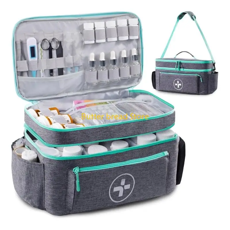 W89C Family Emergency Storage Compartamento Duas Divisores Removíveis Adequados para Viagem Casa ao ar Uso