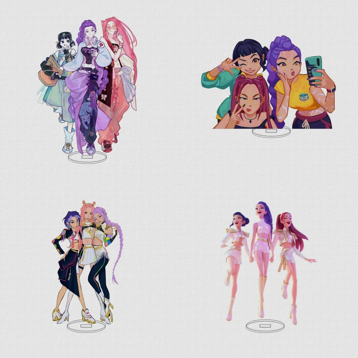 

Kpop Demon Hunters Huntrix Acrylic Stand Figure Model Plate Decorations cosplay Accessories Goods Christmas Gifts