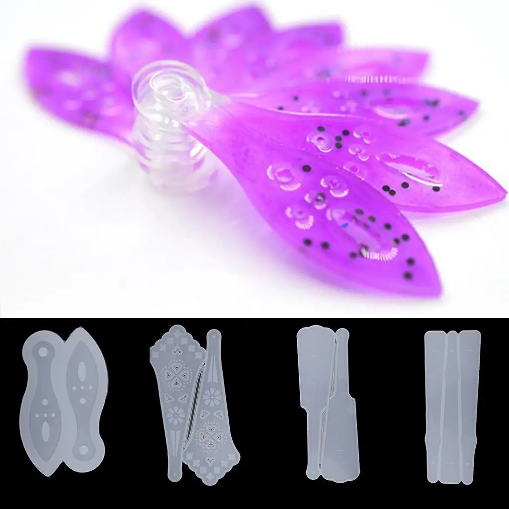 DIY مروحة سيليكون الايبوكسي الراتنج صب زخرفة أداة صنع المجوهرات #1