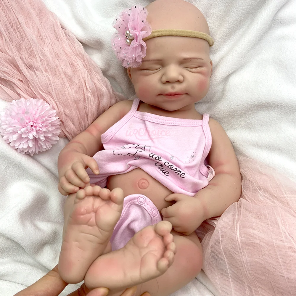 20インチのリボーンドール、パスカルシリコンベビードール、リアルなベビードール、新生児1:1等身大のリボーンドール、3歳以上のお子様向けの睡眠用リボーンドール