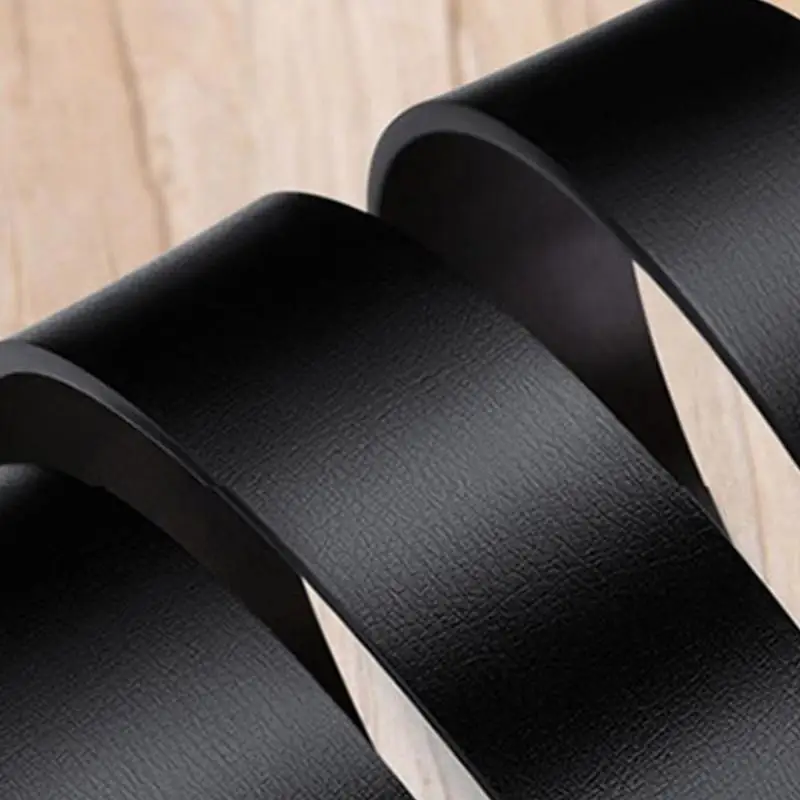 A52E Easy Adjust Ratchet Strap Belt for Business Stylish Men's Leather Waistband Automatic Clasp Waist Girdle Accessory