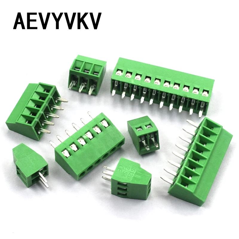 5Pcs KF128 2.54mm PCB Mini Screw Terminal Blocks Connector for Wires KF128-2.54 2P 3P 4P 5P 6P 7P 8P 9P 10P 12P Terminal Blocks