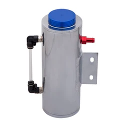 75mm Oil Catch Can tank Turbo Reservoir oil catch tank oil catch can outlet 9mm SIVLER COLORoct1108