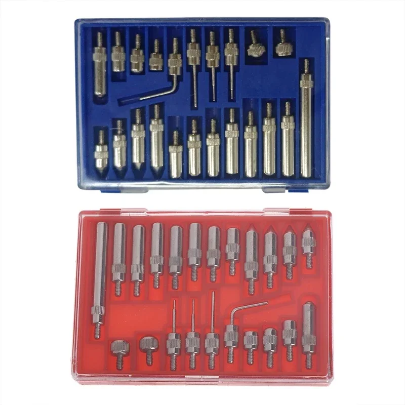 22 Pcs Dial  Pointed Tip Dial Gauge Tip Steel Test  Contact