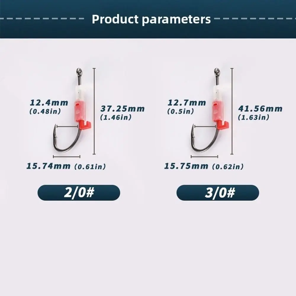 5 stücke Edelstahl Leucht Köder Feste Halter Set Anti-verwirrung Scharfe Stacheldraht Leuchtende Live Garnelen Haken Anti Slip Kein Aushaken
