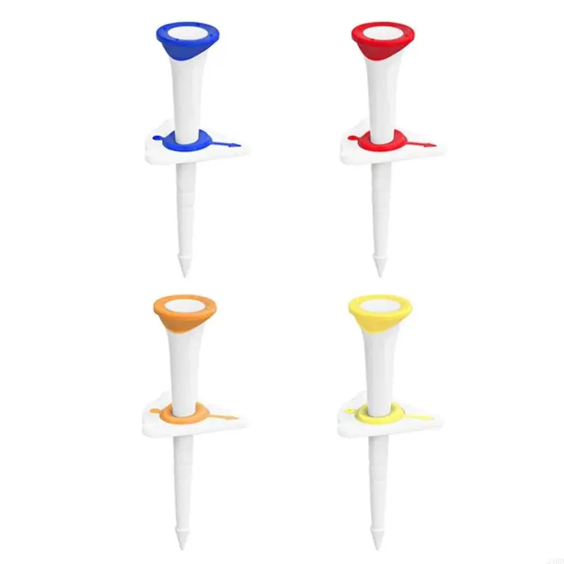 Plastic Golf Tees With Quick Twist Lock Mechanism And Visual Alignment Features 24BD