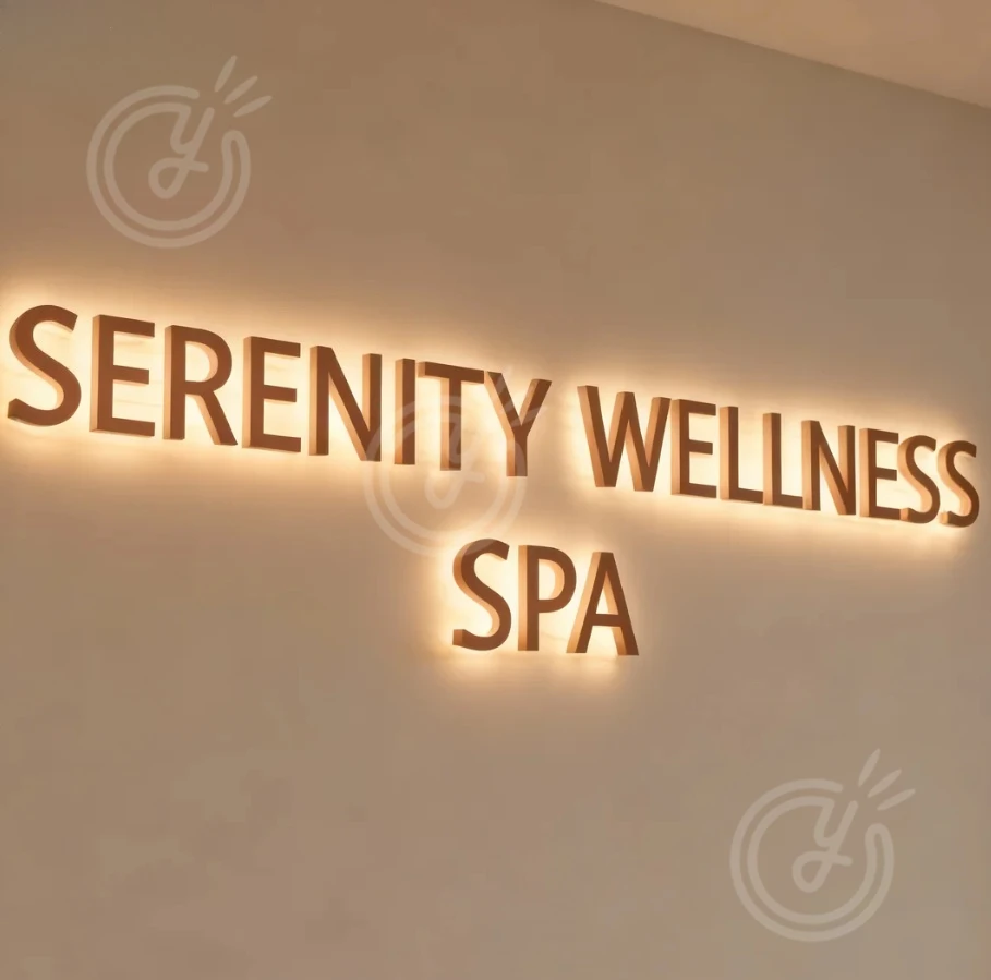 ป้ายไฟ LED แบบกำหนดเอง ป้ายโลโก้ธุรกิจ ทนทานสำหรับร้านค้า ป้ายหน้าร้าน กันน้ำและประหยัดพลังงาน สำหรับโฆษณา ชื่อบริษัท สำนักงาน