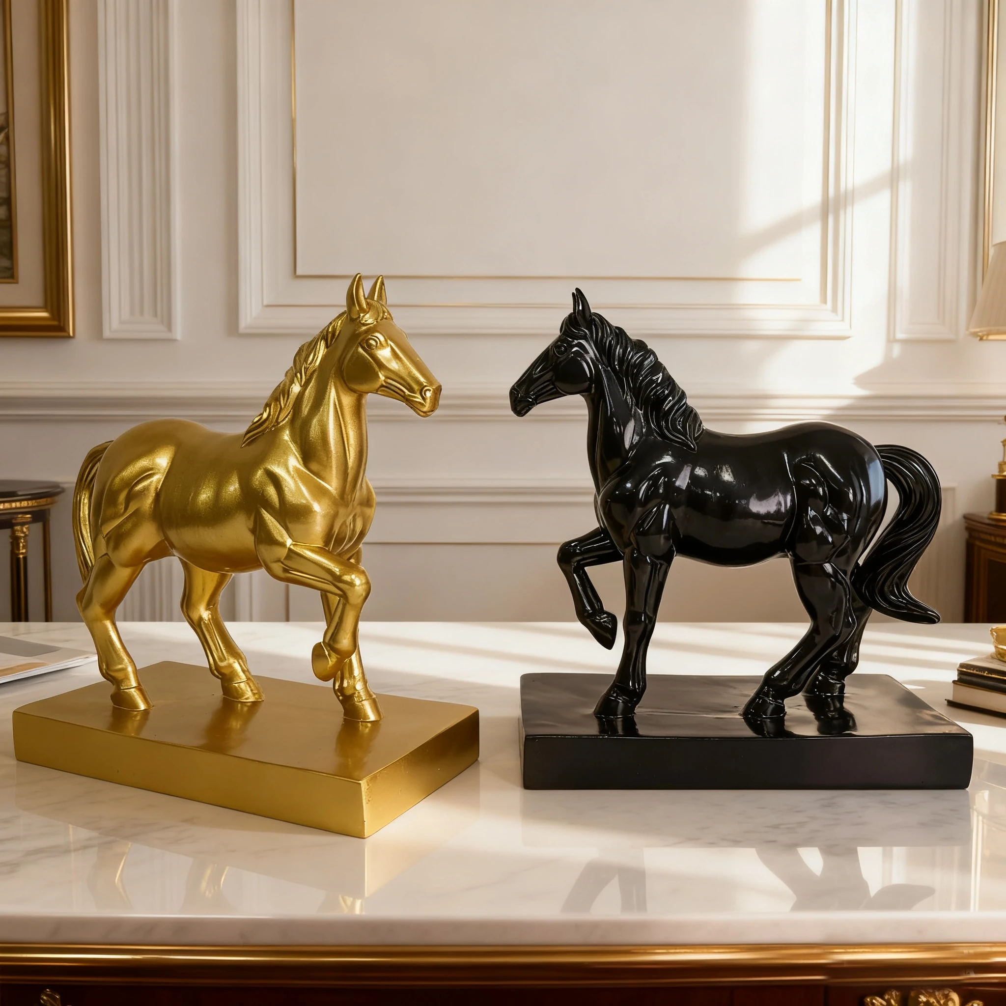 Fortune Horse Ornament, Wealth Horse for Success, Twelve Zodiac Home Decoration Crafts, Housewarming and Opening Gifts