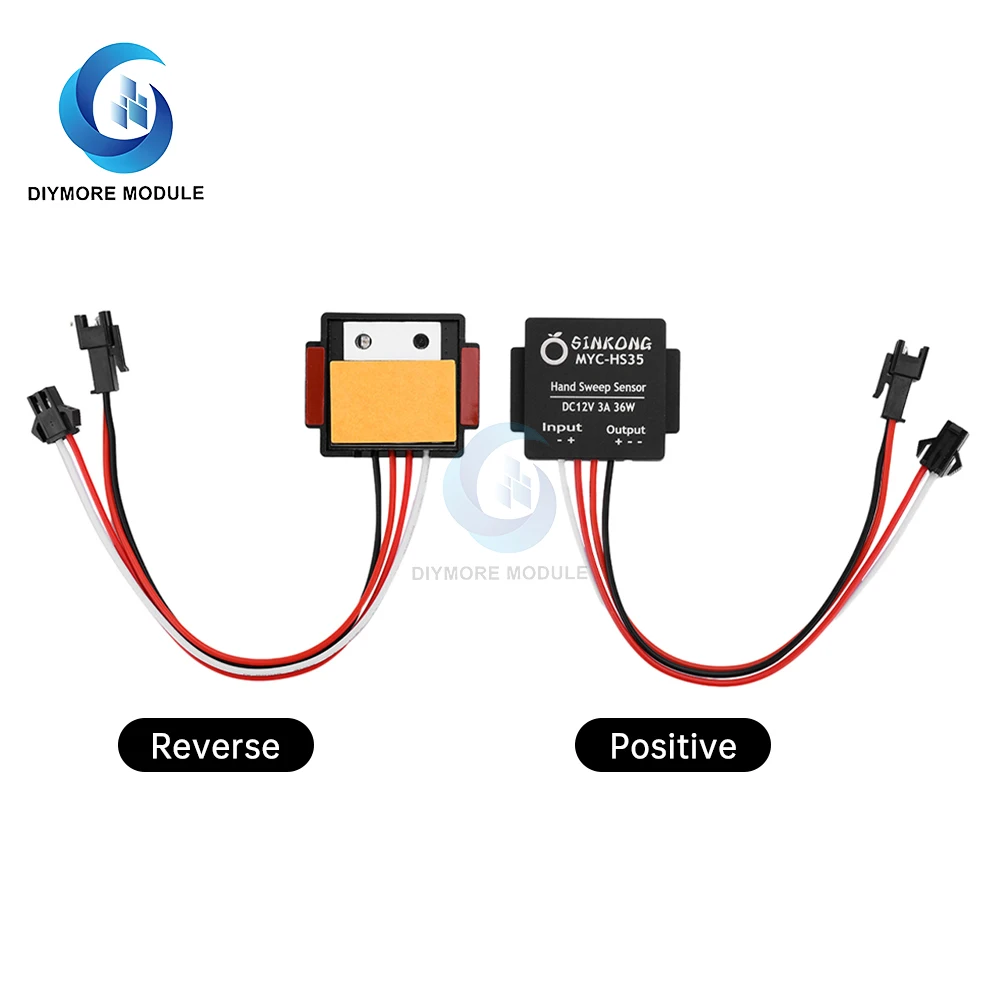 DC12V 3A 36W Dual Color Temperature Electrodeless Dimming Sensor Switch Single Dual Color Intelligent Hand Sweep Sensor Switch