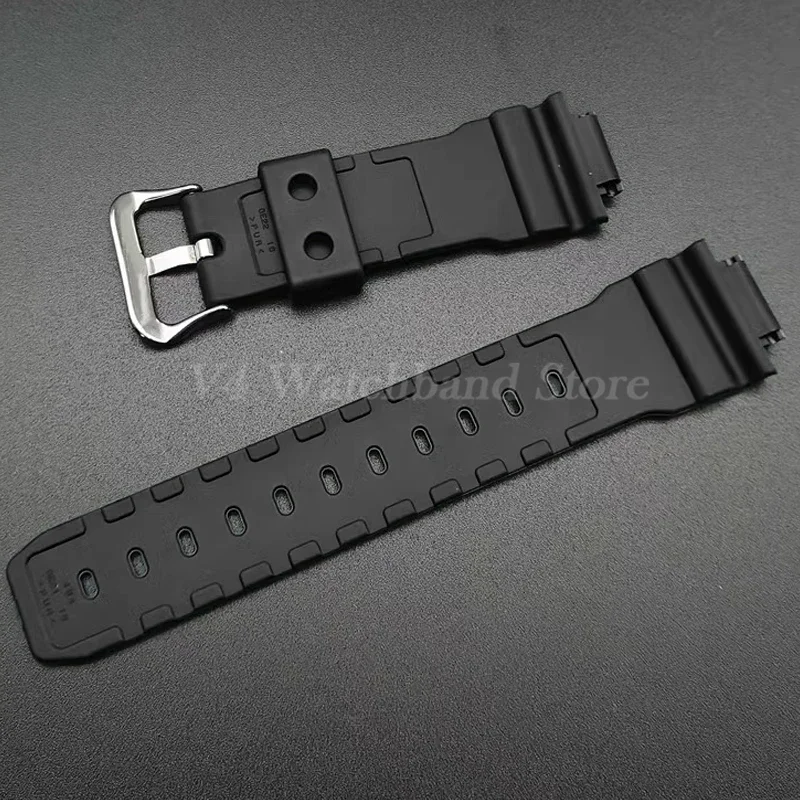 DW9052 Silikon saat kayışı Casio DW-9050/9051/9052 DW-9000/9003/9004 Yedek Kayış erkek Saatleri Aksesuarları Bilezik