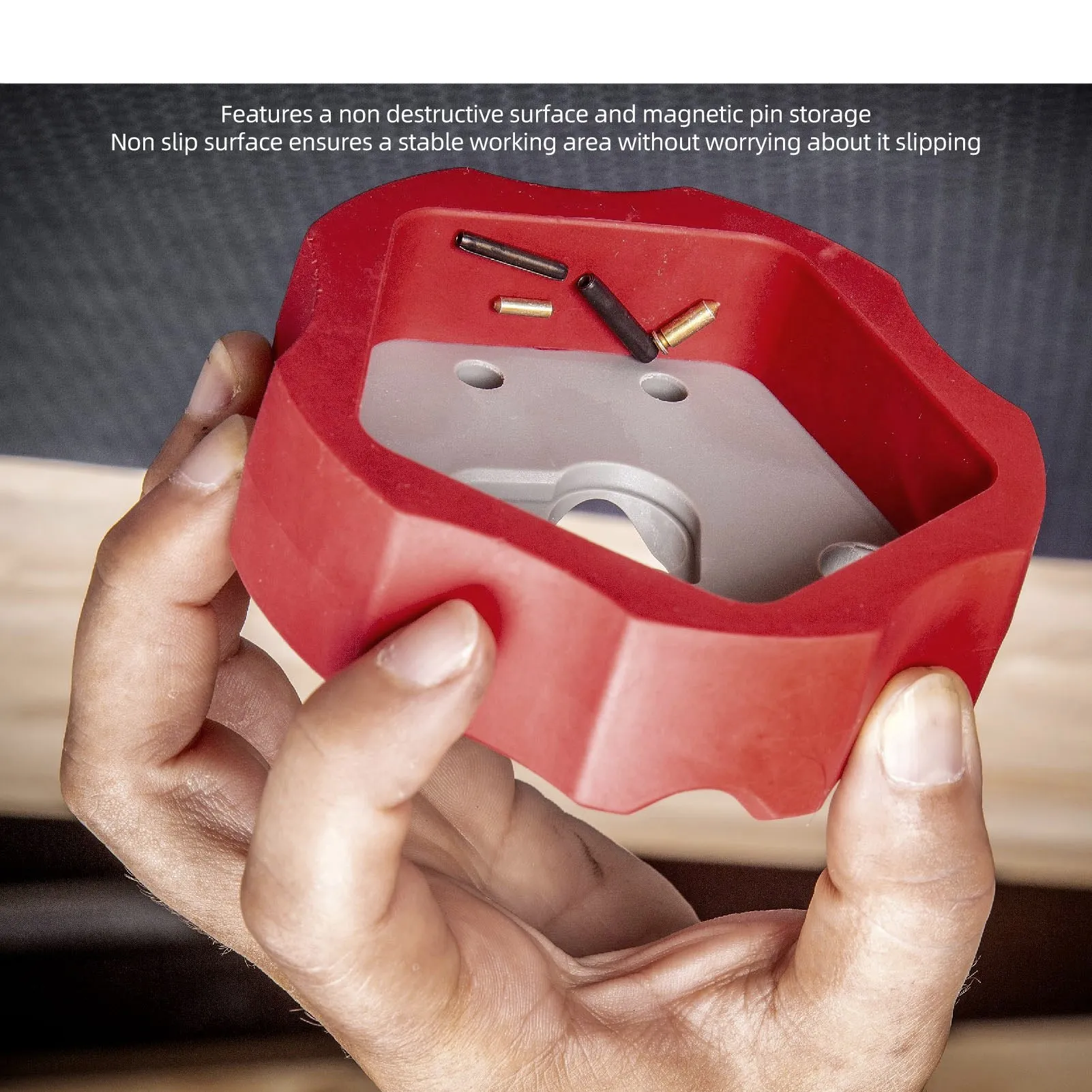 Plastic Bench Block Universal Tools Anti-Slip Base Grooved Center Repair Block Multi-Hole Surface Anti Slip Dismantling Tool